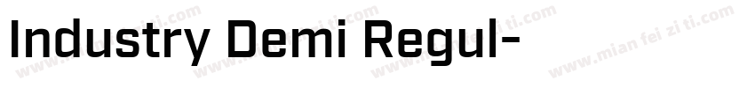 Industry Demi Regul字体转换